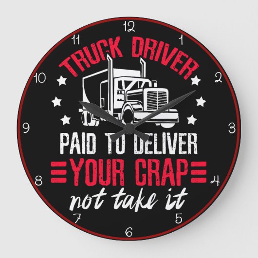 Die Krebse liefern, nicht nehmen Große Wanduhr (Vorderseite)