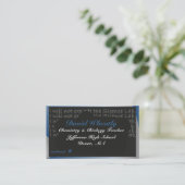 Die Kreide-Brett-Visitenkarte des Lehrers für Visitenkarte (Stehend Vorderseite)