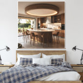 Die kreisförmige Bar des Designers Leinwanddruck (Insitu (Schlafzimmer))