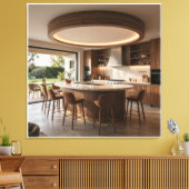 Die kreisförmige Bar des Designers Leinwanddruck (Insitu (Wohnzimmer))