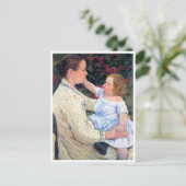 Die Kresse des Kindes, Mary Cassatt Postkarte (Stehend Vorderseite)