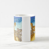 Die Kreter kommen Cartoon Kaffeetasse (Mittel)