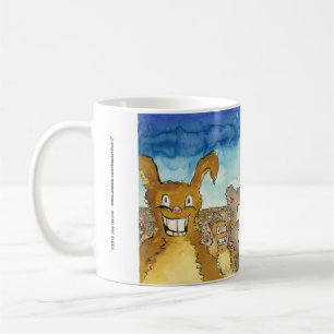 Die Kreter kommen Cartoon Kaffeetasse