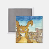 Die Kreter kommen Cartoon Magnet (Vorderseite/Rückseite)