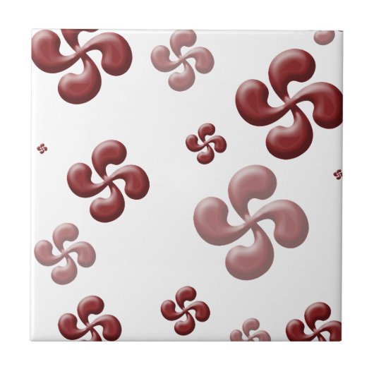 Die Kreuze baskisch 3d! Fliese (Vorderseite)