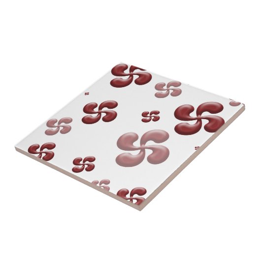 Die Kreuze baskisch 3d! Fliese (Seite)