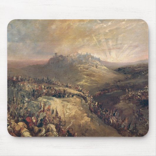 Die Kreuzfahrer vor Jerusalem Mousepad (Vorne)