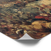 Die Kreuzfahrer vor Jerusalem Poster (Ecke)