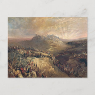 Die Kreuzfahrer vor Jerusalem Postkarte