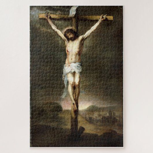 Die Kreuzigung, Bartolomé Estebán Murillo Puzzle (Vertikal)