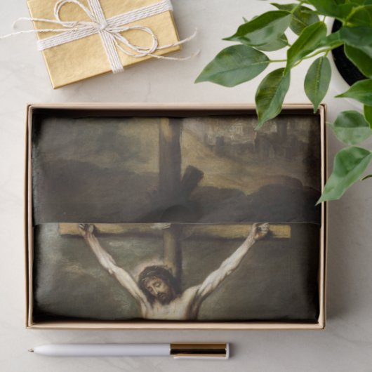 Die Kreuzigung, Bartolomé Estebán Murillo Seidenpapier (Geschenk)