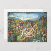 Die Kreuzigung des hl. Peter durch Michelangelo Po Postkarte (Vorne/Hinten)