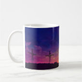 Die Kreuzigung des Jesus Christus Kaffeetasse (Links)