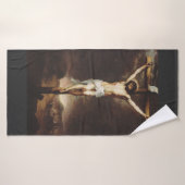 Die Kreuzigung durch Bartolome Esteban Murillo Badehandtuch (Badehandtuch)
