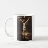 Die Kreuzigung durch Bartolome Esteban Murillo Kaffeetasse (Links)