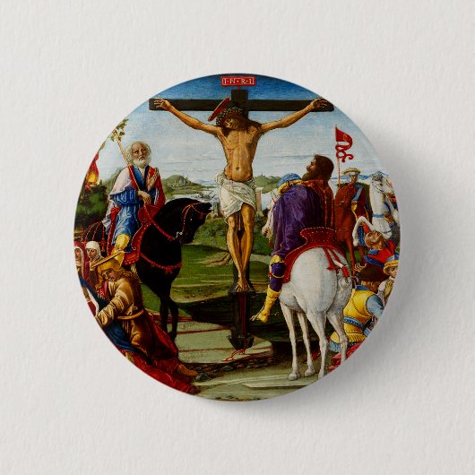 Die Kreuzigung durch Benvenuto di Giovanni Button (Vorderseite)