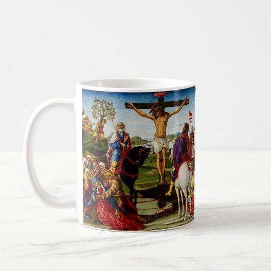 Die Kreuzigung durch Benvenuto di Giovanni Kaffeetasse (Links)