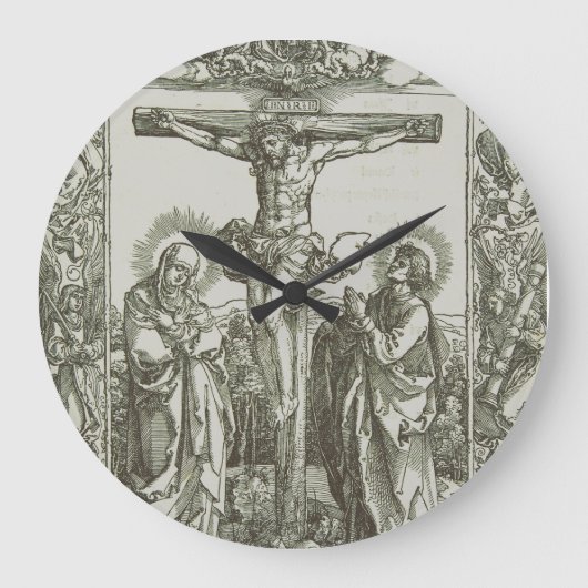 Die Kreuzigung Jesu Christi Große Wanduhr (Vorderseite)