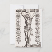 Die Kreuzigung Jesu Christi Heilige Karte