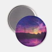 Die Kreuzigung Jesu Christi Magnet (Vorderseite/Rückseite)