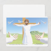 Die Kreuzigung Jesu Einladung (Vorne/Hinten)