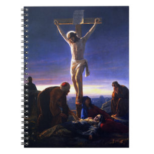 Die Kreuzigung Jesu. Fine Art Gift Notebook Notizblock