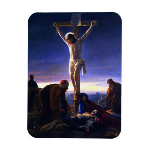 Die Kreuzigung Jesu. Fine Art Magnet