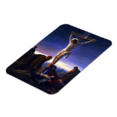 Die Kreuzigung Jesu. Fine Art Magnet (Linke Seite)