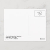 Die Kreuzigung Jesu. Fine Art Oaster Postkarte (Rückseite)