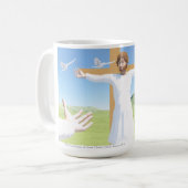 Die Kreuzigung Jesu Kaffeetasse (Vorderseite Links)