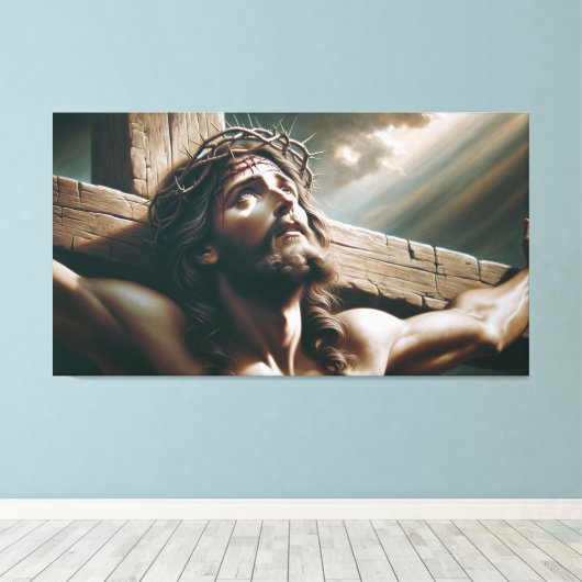 Die Kreuzigung Jesu Leinwanddruck (Insitu (Holzboden))