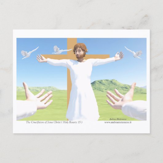Die Kreuzigung Jesu Postkarte (Vorderseite)