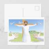 Die Kreuzigung Jesu Postkarte (Vorne/Hinten)