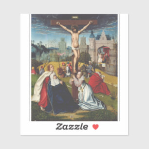 Die Kreuzigung Jesu von Jan Provost  Aufkleber