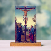 Die Kreuzigung mit der Jungfrau von Pietro Perugin Acrylschild (Neutral)
