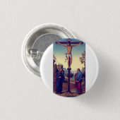 Die Kreuzigung mit der Jungfrau von Pietro Perugin Button (Vorne & Hinten)