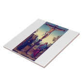 Die Kreuzigung mit der Jungfrau von Pietro Perugin Fliese (Seite)