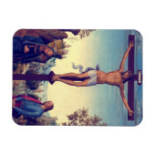 Die Kreuzigung mit der Jungfrau von Pietro Perugin Magnet (Horizontal)