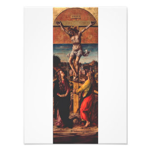 Die Kreuzigung nach Carlo Crivelli Sakrale Kunst Fotodruck