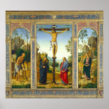 Die Kreuzigung - Pietro Perugino Kunstposter