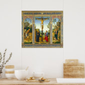 Die Kreuzigung - Pietro Perugino Kunstposter Poster (Küche)