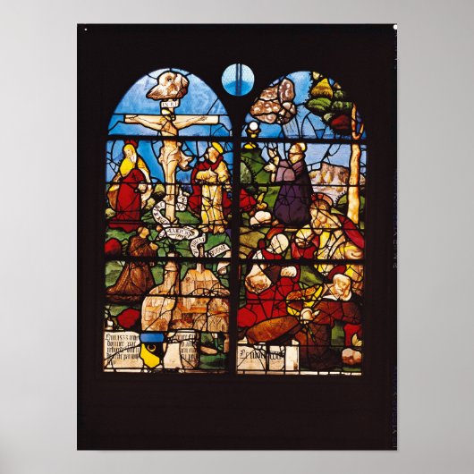 Die Kreuzigung und der Ölberg, 1533 Poster (Vorne)