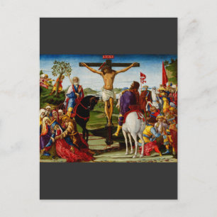 Die Kreuzigung von Benvenuto di Giovanni Postkarte