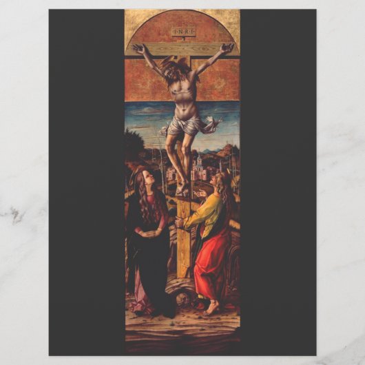 Die Kreuzigung von Carlo Crivelli Flyer (Vorne)