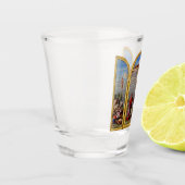 Die Kreuzigung von Francesco Granacci Schnapsglas (Links)