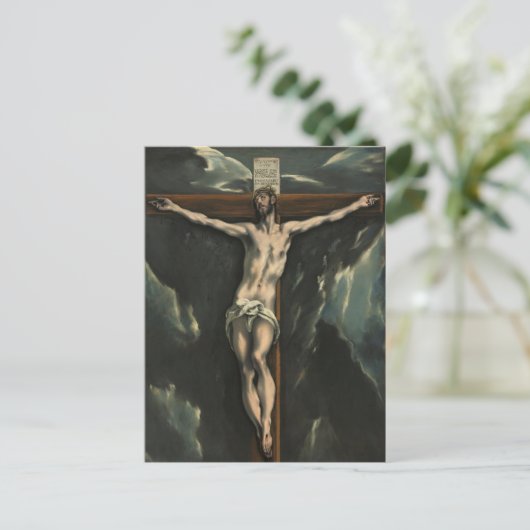 Die Kreuzigung von Jesus Postkarte (Stehend Vorderseite)