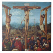 Die Kreuzigung von Van Eyck Fliese (Vorderseite)
