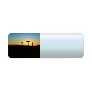 Die Kreuzigungs-Kreuze am Sonnenuntergang