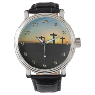 Die Kreuzungen bei Sonnenuntergang Armbanduhr