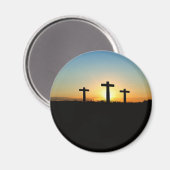 Die Kreuzungen bei Sonnenuntergang Magnet (Vorderseite/Rückseite)